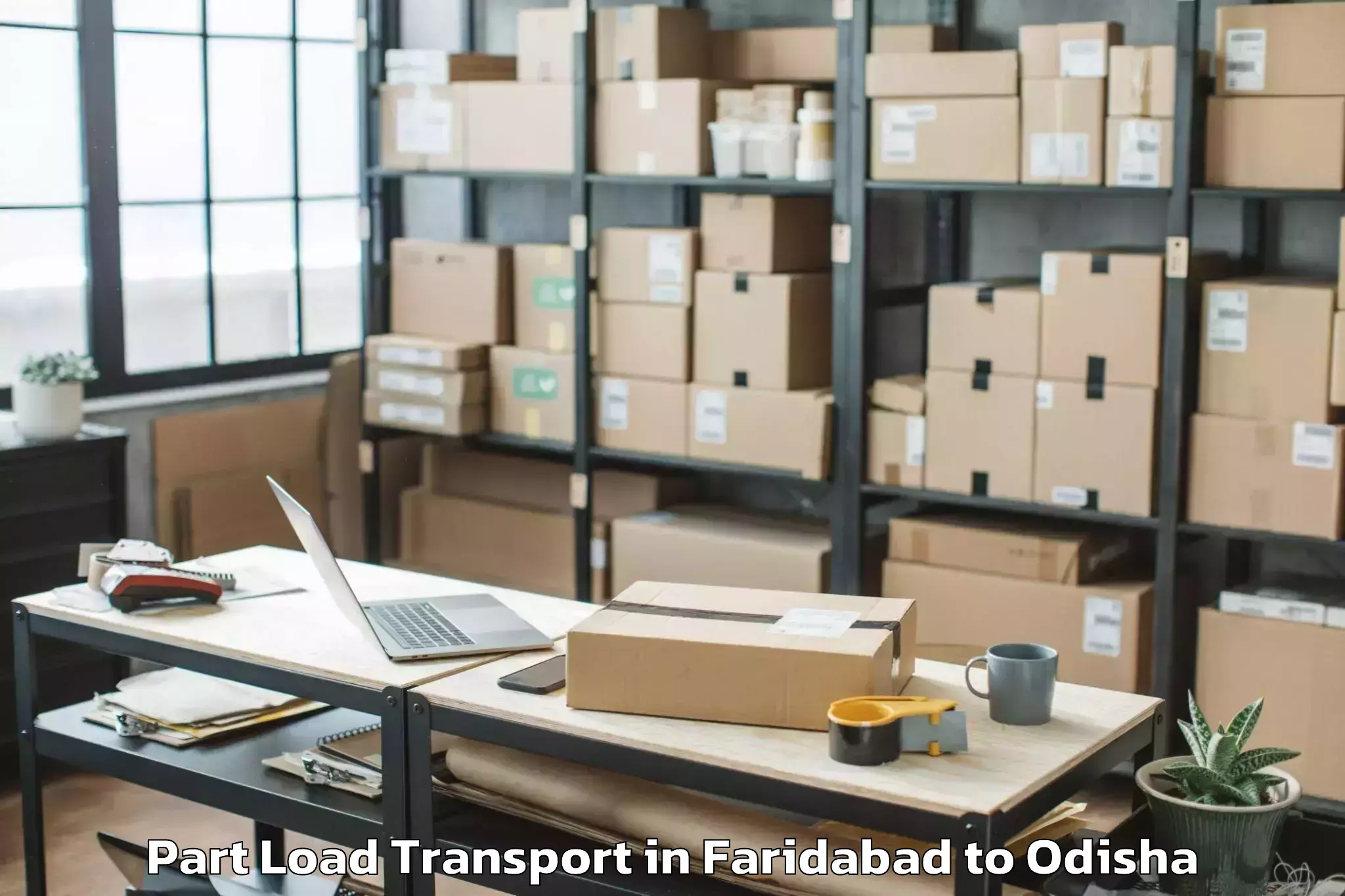 Reliable Faridabad to Ramachandi Part Load Transport